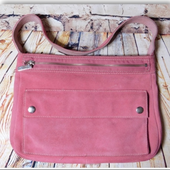 Banana Republic Handbags - Banana Republic Rose Pink Leather Shoulder Bag